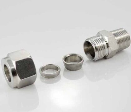 Titanium Gr 5 Tube to Male Fittings