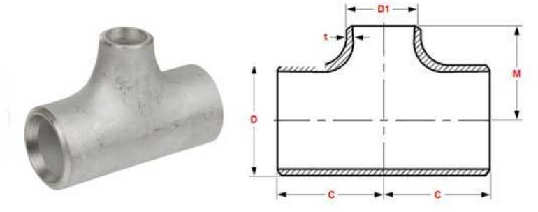 Stainless Steel Pipe Fitting 410 Tee manufacturers exporters in Brazil