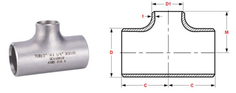 Stainless Steel Pipe Fitting 904l Tee manufacturers exporters in Iran