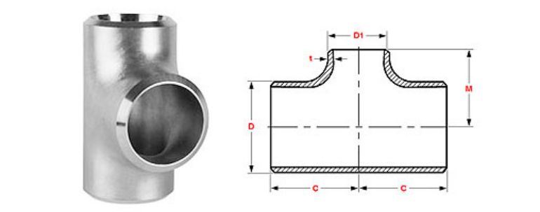 Stainless Steel Pipe Fitting 304h Tee manufacturers exporters in Malaysia