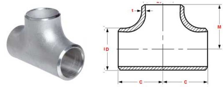 Stainless Steel Pipe Fitting 304 Tee manufacturers exporters in Qatar